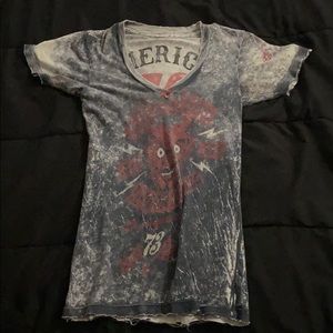 Affliction reversible shirt
